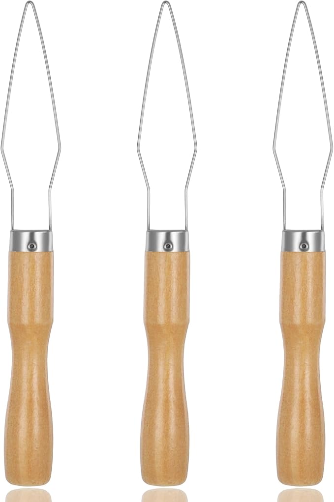 3Pcs Easy Button Hook Comfort Wide Grip Button Assist Device Buttons Helper Tool with Easy-Grip Wooden Handle Buttons Hook Assist Device for Limited Dexterity Caused