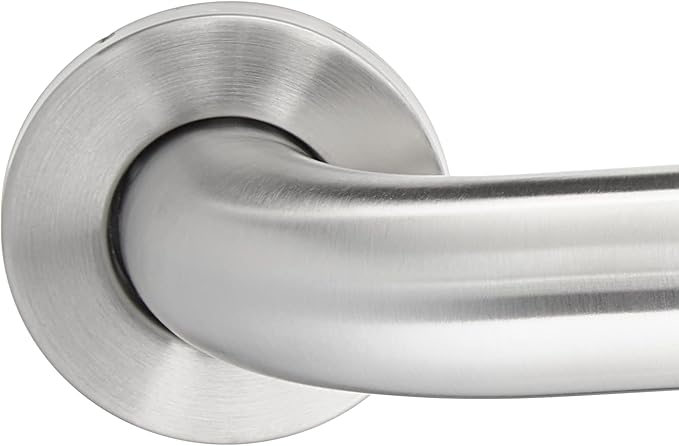 Amazon Basics Bathroom Safety Handicap Grab Bar, 36 Inch Length, 1.5 Inch Diameter, 500LBs Capacity, ADA Compliant, Stainless Steel