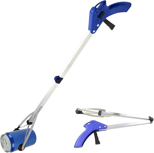 Reacher Grabber, Foldable Long Arm Reaching Claw, 32" Extended Hand Grabber Trash Pickup Tool