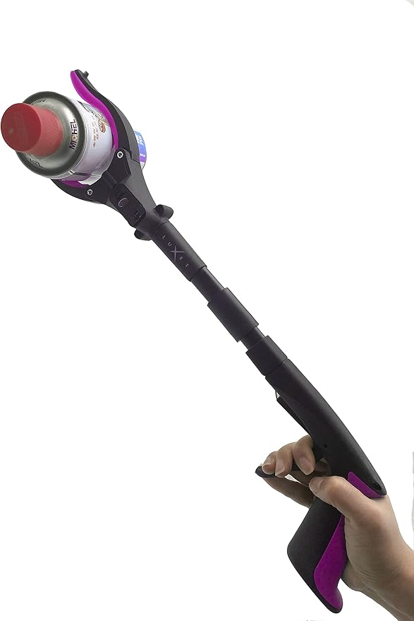 Grabber Tool 19" Aluminum Magnetic Claw with LED Light, Lightweight Foldable Reacher Grabber Pickup Tool, Gripper Grabbers for Elderly Grab it Reaching Tool Trash Picker Grabber, Pink, By Luxet