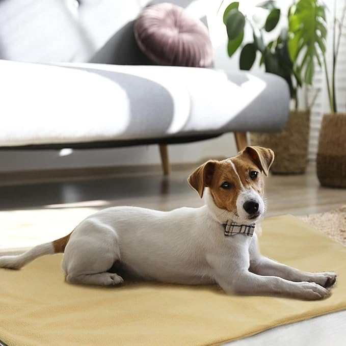 GOTOQOMO 20"x 32" Pet Heating Pad, PVC Material Waterproof Pet Heating Pads with Chew Resistant Cord, Electric Pads for Dogs Cats-P32