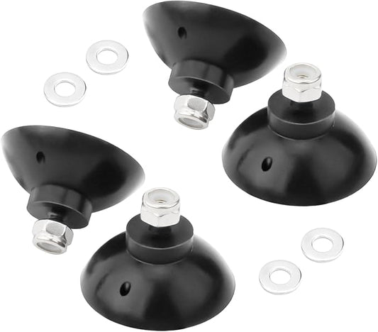 Reacher Replacement Gripper Cups Compatible with Arcmate, Outdoor Heavy Duty Reacher Grabber Tips for EZ Reacher Repair, Rubber Cups with Locknuts for Arcmate Grabber Tool, 2 Pairs(4 Cups)