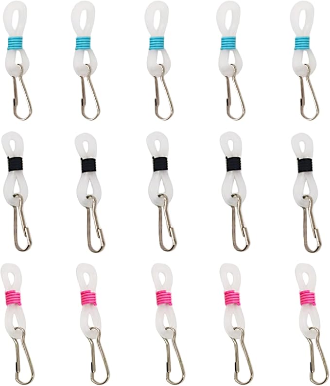 15 Pcs Zipper Holder Upper for Jeans Slipping Stopper Keep up on Pants Hooks Jeans Jean Buttons Clasps to Pants Up Stop Slipping White Clasp and Skirt Hook Silicone Puller Tool