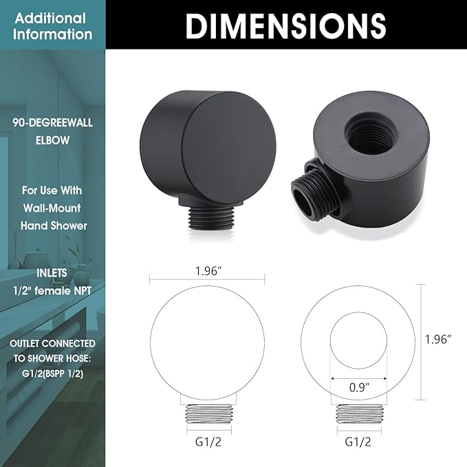 Hand Shower with Slide Bar, High Pressure 10 Setting Handheld Shower Head, Adjustable Height 24" Slide Bar, Wall Supply Elbow and 6.6ft Extra Long Shower Hose - Matte Black