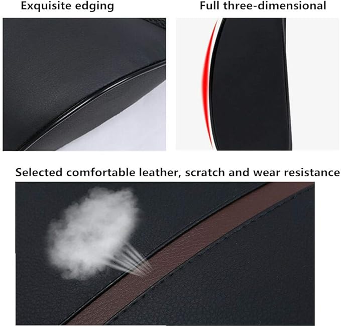 ZHONGLI Memory Foam Lumbar Support Pillow-Middle/Lower Back Support Cushion-Used for car Seats, Office Chairs, recliners, etc. (Brown)