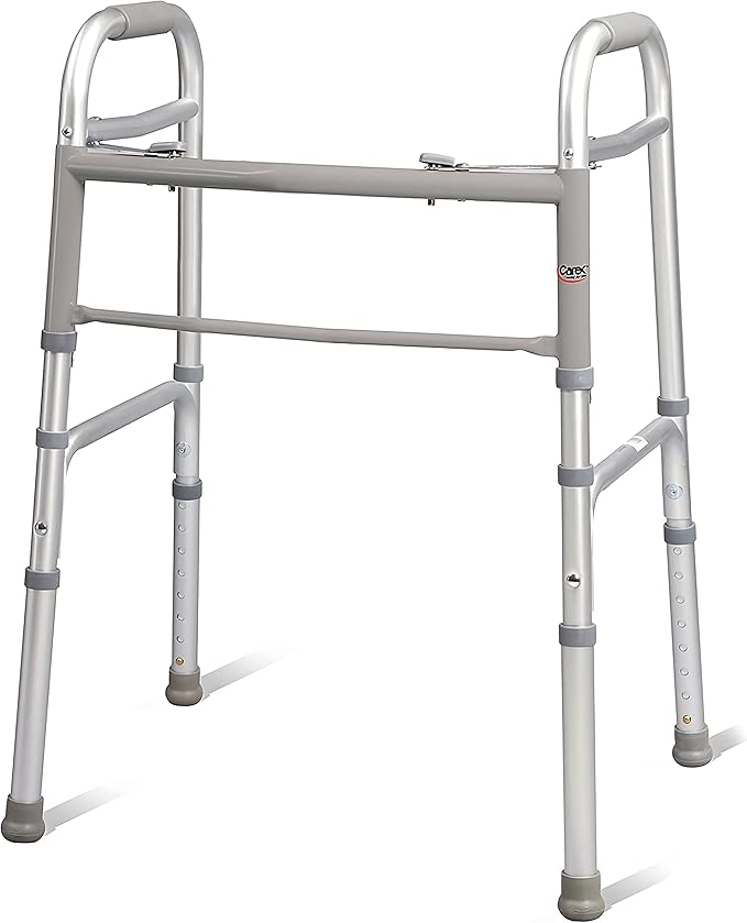 CAREX Folding Walker for Seniors, 30-37 Inches, 1 Count