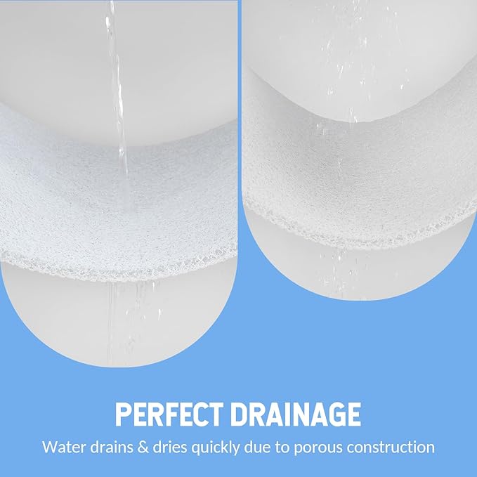Hargiis Non-Slip Bathtub Mat, Anti Slip Shower Mat, Fast Drying Bathtub Mats, Foot Scrubber Mat, Anti Slip Mat for Tub, Floor, Bathroom, Kitchen, Home, Hotel (White 24"×24")