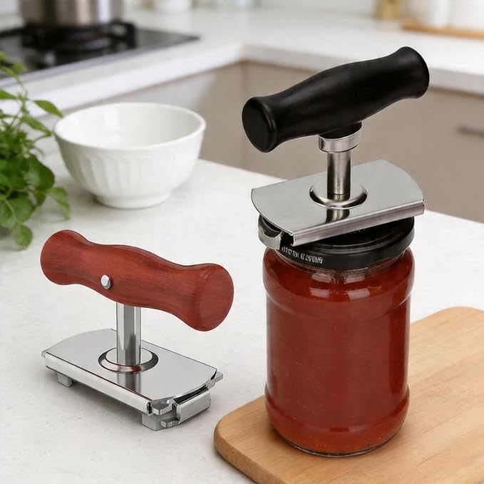 2 Pack Jar Opener -Cap Crack Jar Opener for Seniors and Weak Hands,Multifunctional Adjustable Jar Opener,Heavy Duty Stainless Steel,Easy Twist to Open Stubborn Jar and Bottle Lids