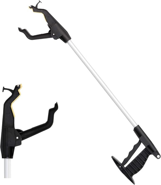 Nova Joy Reacher - Grabber Pickup Tool for Seniors - Lightweight Gripper with Magnetic Tip, Hook, and Rotating Claw - Daily Living Aid for Elderly and Users with Limited Mobility - 24" - One Pack