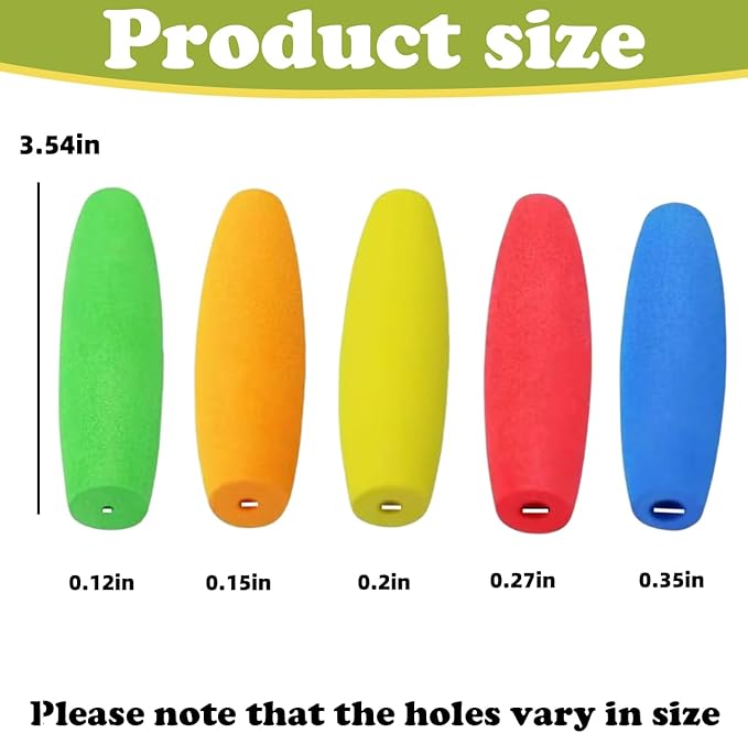 5 Pack Foam Grip Tubing Adaptive Utensils Grip Tubing Arthritic Hands Gadgets Grips for Elderly, Disabled, Arthritis, Parkinson (Color Mixing)