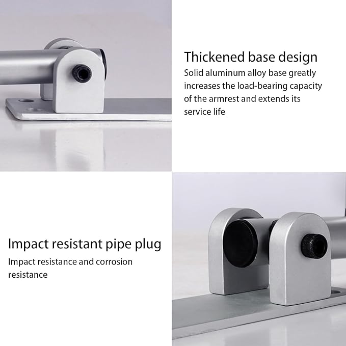 Handicap Bars for Bathroom,Sturdy Aluminum Alloy Safety Handrails - U Shaped Flip-up Folding Support Rail Handicap for Bathroom Laundry Room Kitchen Stairs