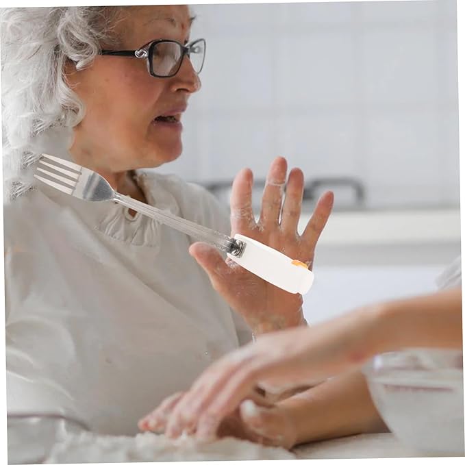 Adaptive Fork for Disabled Individuals Non- Handle Comfortable Eating Utensil for Seniors and Easy to Grip for Elderly and Handicapped Users
