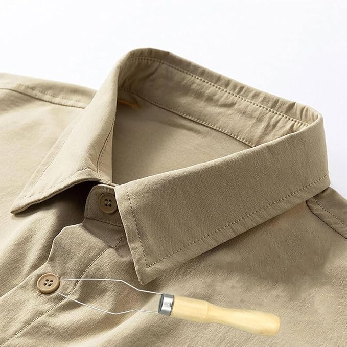 3 Pack Easy Button Hook for Seniors, Assist Device Helper Tool with Wide Wooden for One Hand Dressing Aids Shirts Coats