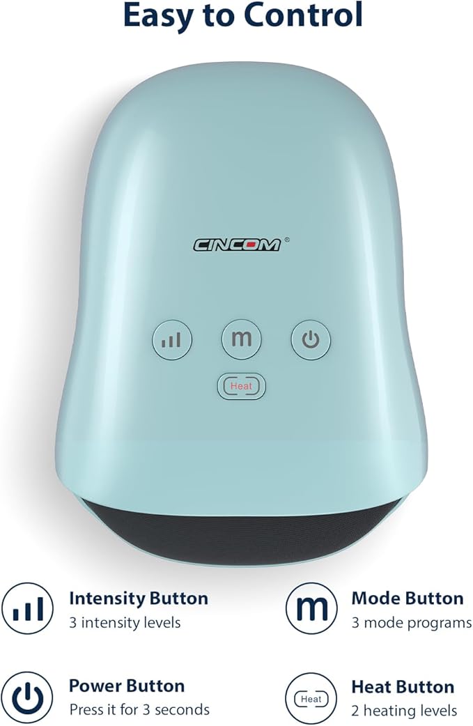 CINCOM Hand Massager - Cordless Hand Massager with Heat and Compression for Arthritis and Carpal Tunnel