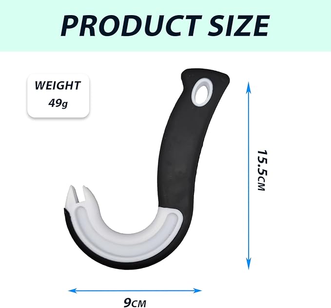 Easy Open Ring Pull Can Opener - Pop Top Tab Puller - Simple Tool for Soda Tabs, Lid Lifter, Tin Can, Ideal for Protecting Nails and Folks with Joint Pain or Arthritis