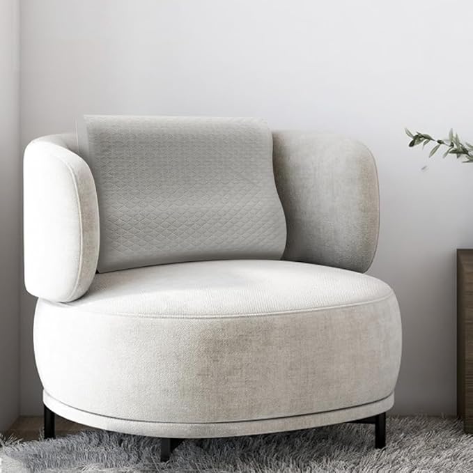 Lumbar Support Pillow for Recliner Chair - 17"x15"x5" Ergonomic Back Cushion with Gel Memory Foam, Adjustable Straps & Washable Cover, Back Pain Relief for Office Car Seat (Light Grey)