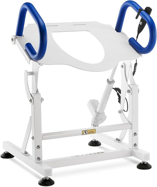MCombo Electric Toilet Seat Lift with Padded Arms for Elderly and Disabled, Power Toilet Incline Lift in Bathroom, Support to 320lbs, SEC212W