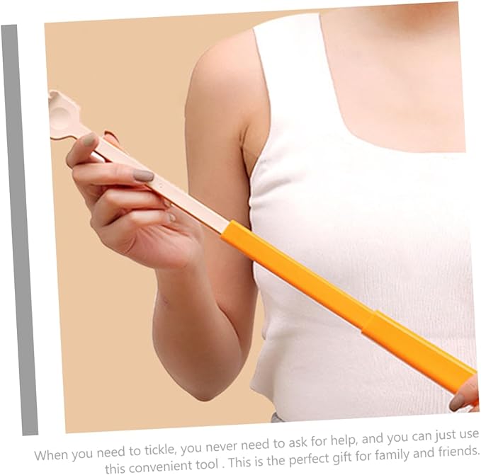 Telescoping Back Scratcher for Easy Itch Relief Portable Scratching Tool for Hard Reach Areas Lightweight Handheld Massage Device for Seniors and Disabled Users