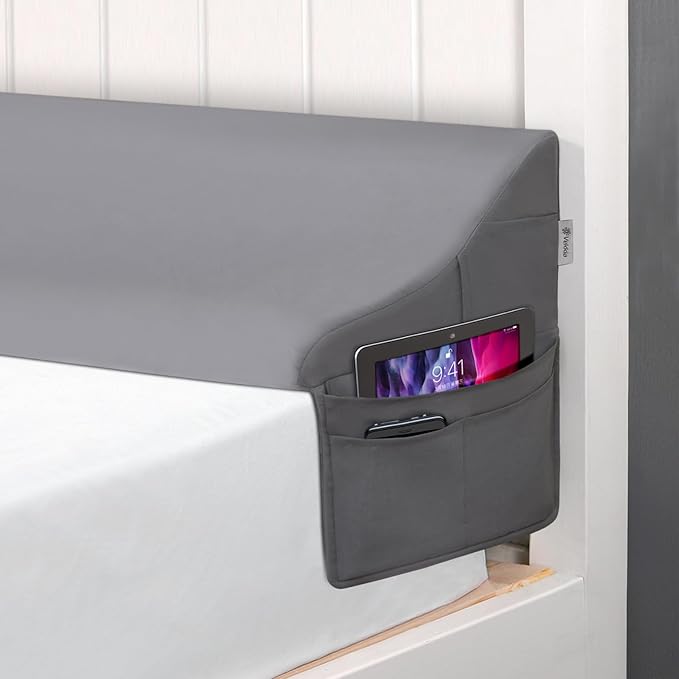 Vekkia Twin Size Bed Wedge Pillow for Headboard/Bed Wedge Gap Filler/Mattress Gap Filler/Wedge Pillow to Close The Gap (0-6") Between Your Headboard and Mattress, (39"x10"x7")