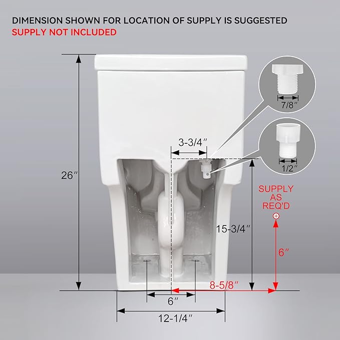 HOROW T0338WG One Piece Toilet with Gold Button, Elongated Toilet with Comfort Seat Height, ADA Chair Height 17.3", Dual Flush 0.8/1.28 GPF, Standard White Toilet Bowl, Gold Tank Button