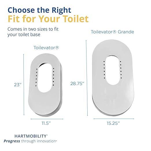 Toilet Riser - 3.5" High Toilet Riser Base for Handicap and Elderly, Extra Tall Toilet Seat Elevator, 500 lb Capacity, Easy Install Toilet Seat Riser, Compatible with Standard Toilets