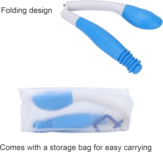 Toilet Aids for Wiping, Foldable Reach Comfort Wiper Reach Comfort Tissue Grip Wiper Butt Wiper Self Wipe Assist Toilet Aids Wand for Limited Mobility