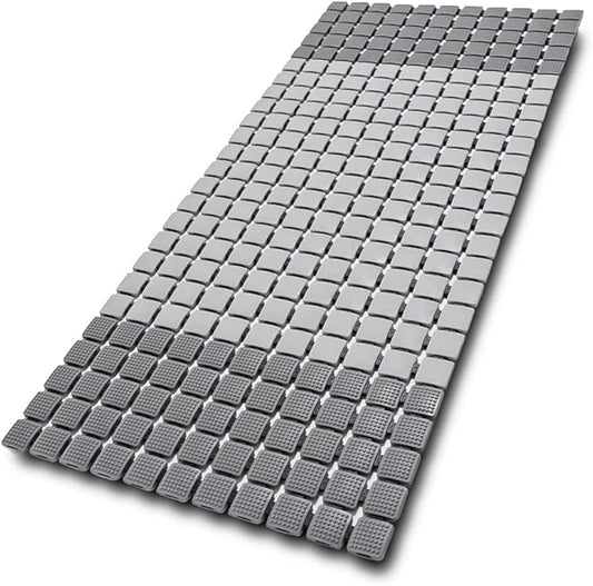 BEMISO Non Slip Massage Bathtub Mat,Shower Mat Non Slip 33.4 x 15.7 Inch Large Size with Suction Cups and Drain Holes Bath Mat for Tub
