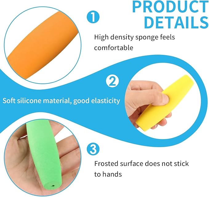 8-Pack Foam Grip Tubing for Utensils - 4 Sizes No-Cut Utensils Adaptive Grip Handle for Utensils Tools & Pens - Built up Tubing Padding Grips Aid for Elderly, Disabled, Arthritic, Handicapped