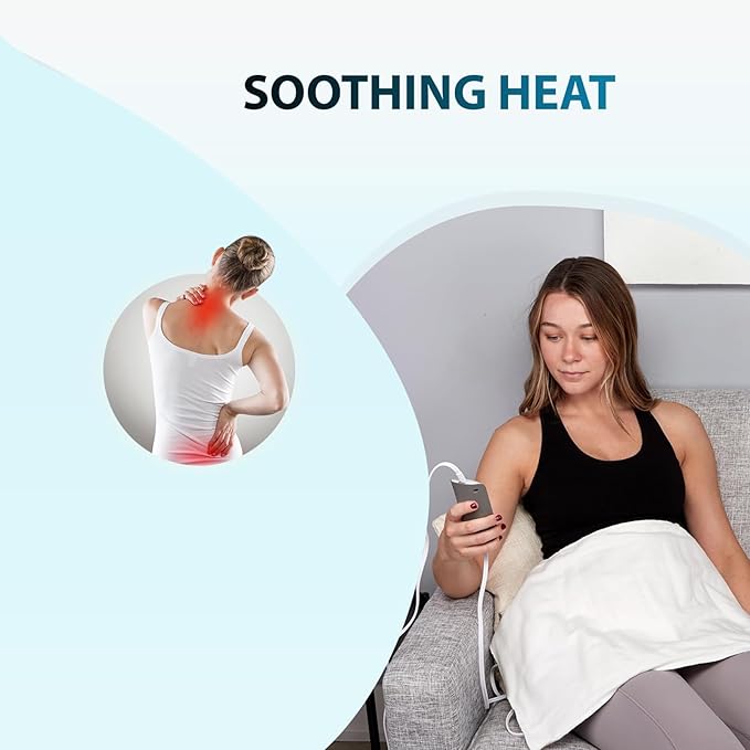 Professional Grade Heating Pad with Automatic Moist Heat by ThermoRelief, Extra HOT Heating for Deep Penetrating Heat - 2nd Gen Version (Medium Size Digital - 18" by 14")