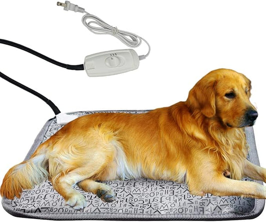 Pet Heating Pad for Dogs & Cats - Electric, Chew Proof Cord, Large Size, Easy Clean