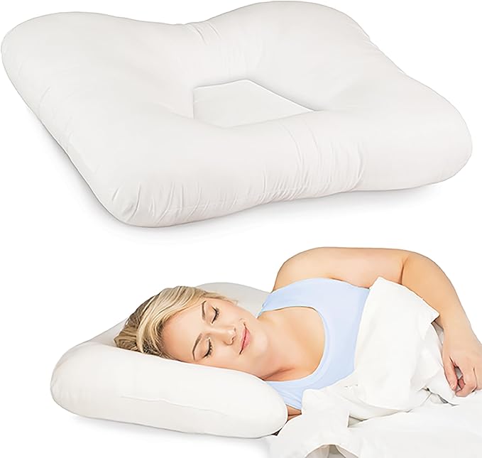 Core Products Tri-Core Cervical Support Pillow – Firm Orthopedic Neck Pillow for Pain Relief, Back and Side Sleepers – Ergonomic Contour Pillow – Assembled in USA, Full Size