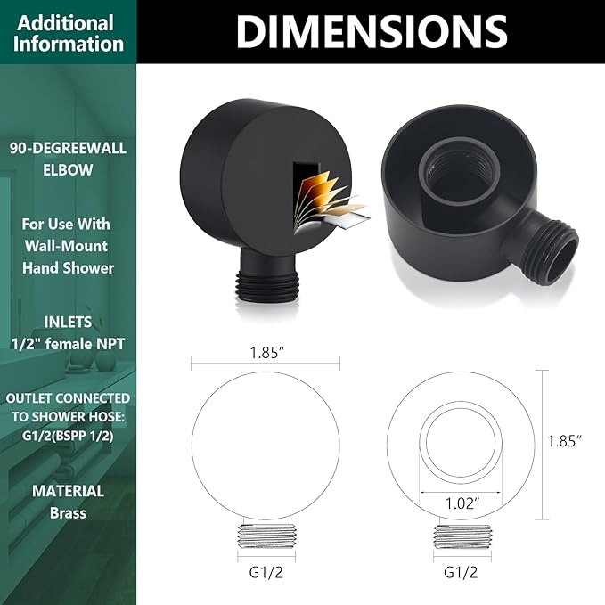 Handheld Shower Head with Slide Bar Combo, 6 Settings Handheld Shower with ON/OFF Pause Switch, Adjustable Height 27.5" Long Slide Bar, Wall Supply Elbow and 6.6ft Shower Hose, Matte Black
