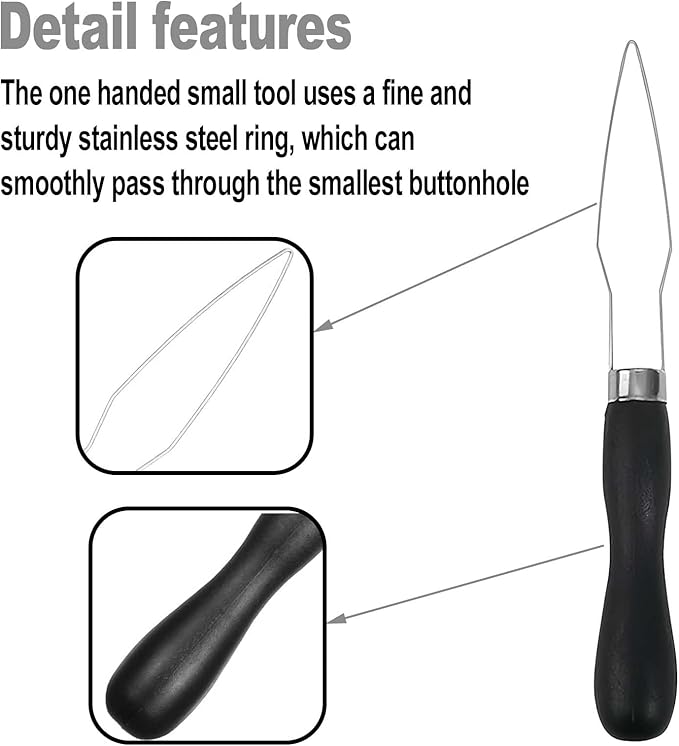 3PCS Easy One-Handed Button Hook for Seniors - Comfort Grip Button Assist Tool - Dressing Aid for Shirts, Pants, Dresses, Coats and Arthritis Hands