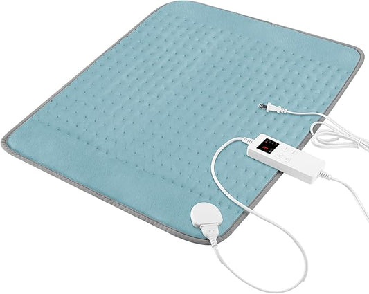 Heating Pad for Period Cramps, Heating Pad for Back/Neck/Shoulder Muscle Pain, Auto Shut Off, Dry/Moist Heat & Machine Washable, Christmas Gifts for Women