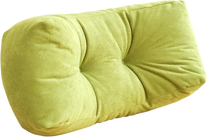 Lumbar Support Pillow Small Lower Back Pillow for Office Chair, Car Seat, and Desk Chair Ergonomic High-Elasticity Cushion for Pain Relief and Comfort on Sofa, Bed, or Travel (Green)