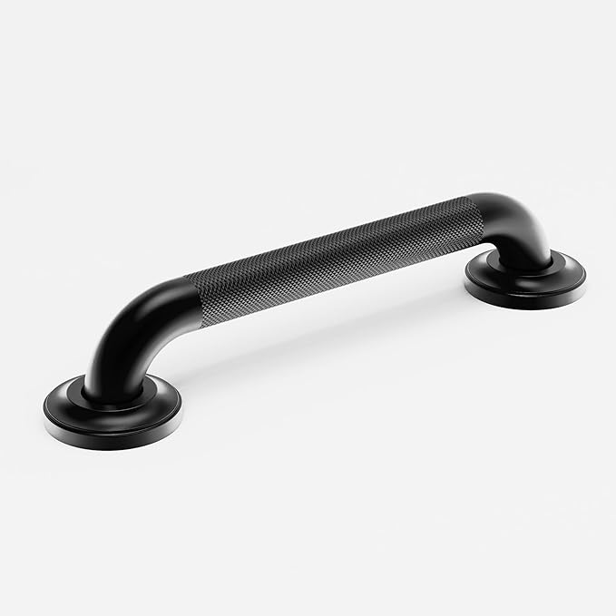 1-1/4" Knurled Grab Bar, ADA Compliant Bath Safety Shower Handrail, Bathroom Mobility Aid Handle for Seniors and Disabled, Heavy Duty 500lbs Support
