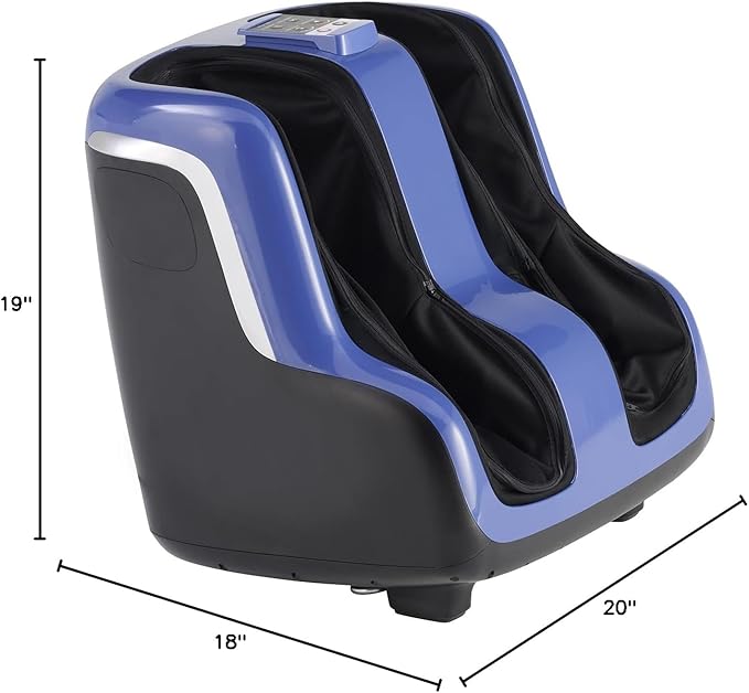 Human Touch SOL+ Foot and Calf Massager with Heat & Vibration – HSA Approved – Patented Figure-Eight CirQlation Technology for Plantar Fasciitis, Swelling, & Poor Circulation – Deep Tissue kneading