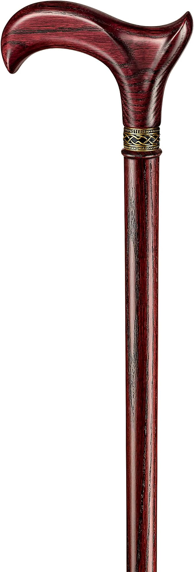 Asterom Handcrafted Walking Cane - Ergonomic, Wooden - Canes for Men - Walking Sticks for Seniors, Unique, Wood