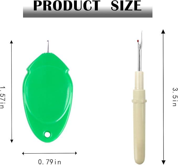 meeggrace Needle Threader, Small Needle Eye Threader Tool, Easy Threader for Machine and Hand Sewing, Fast and Precise Threading, Ideal for Needlework, with Transparent Box, 5 Colors in A Box(10PCS)