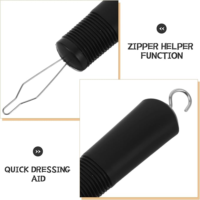 NOLITOY Button Hook and Zipper Puller Dressing Aid Tool for Elderly and Disabled Hands, Portable One-Handed Dressing Assistance Device for Seniors with Limited Mobility