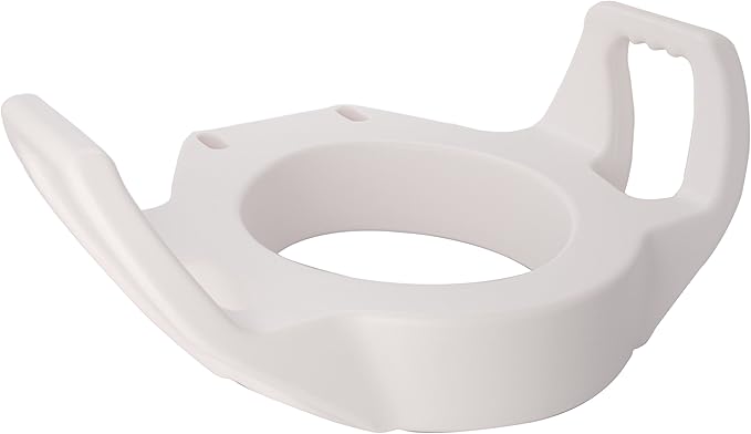 SP Ableware Maddak Bath Safe Elevated Toilet Seat with Arm (725753211), 3-1/2" Standard