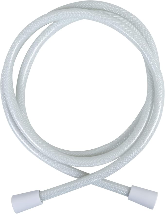 Carex Handheld Shower Head with Extra Long 84" Flexible Hose and Convenient Pause Function - Watersense Certified Handheld Shower Head with Hose with Oversized Spray Head - White