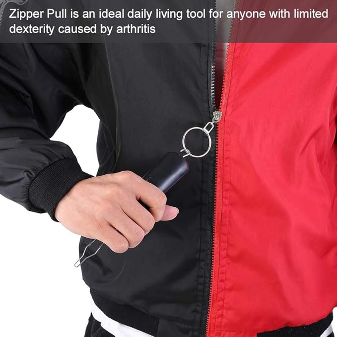Semme Button Helper Tool for Elderly,Button Hook Helper,Zipper Clothes Pull Button Assist Device for Aid Arthritis & Joint Pain Patients,Dressing & Independent Living Aid Handle Non-Slip