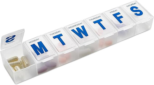 MEDca Weekly Pill Organizer, 7-Day Pill Planner Extra Large