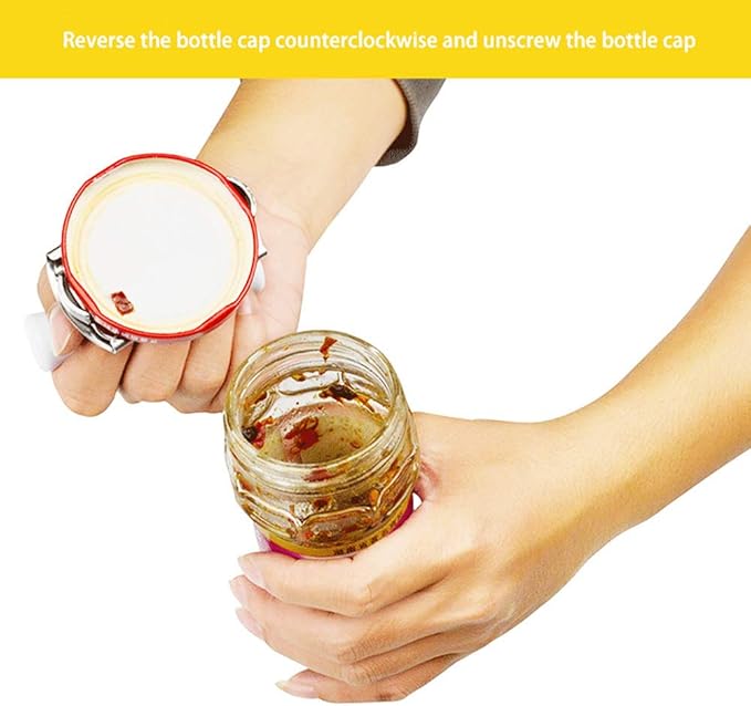 Jar Opener,Can Open Bottle Top Openers for Seniors,Arthritis,Weak Hands,Lid Gripper Manual Tool Effortless Opening Jars Easy Adjustable Large Remover for Kitchen Glass Jar Wrench Twist Grip