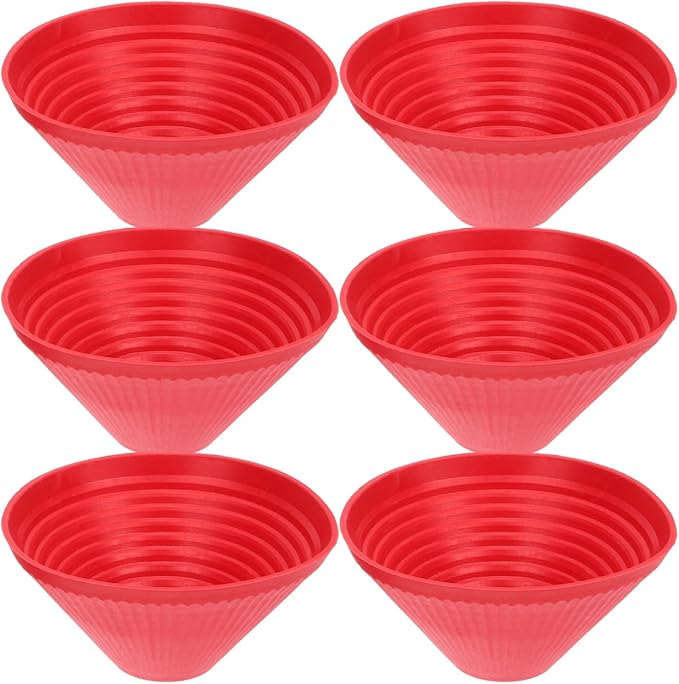 BESPORTBLE 6pcs Silicone Jar Gripper Sleeve Non-Slip Heat Insulation Bottle Opener for Kitchen Use Flexible Rubber Jar Opener Grip for Easy Opening of and Bottles