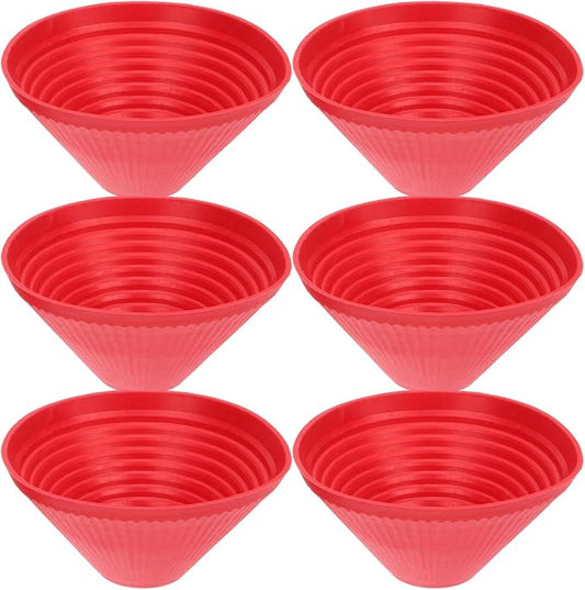BESPORTBLE 6pcs Silicone Jar Gripper Sleeve Non-Slip Heat Insulation Bottle Opener for Kitchen Use Flexible Rubber Jar Opener Grip for Easy Opening of and Bottles