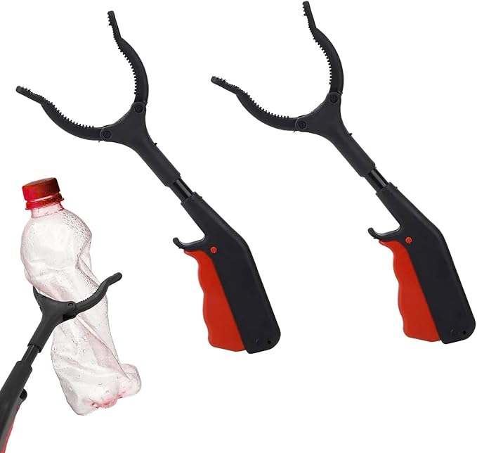 2 Pcs 30cm Grabber Reacher Tool,Grabbers for Seniors,Reacher Grabber Pickup Tool Mobility Aid Reaching Assist Tool for Trash Pick Up, Nabber, Litter Picker, Arm Extension Portable Grabber Tool
