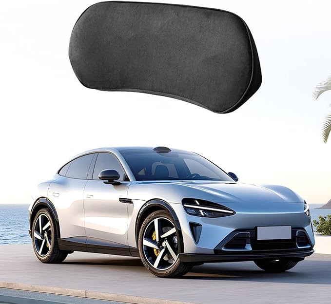 Zpana Car Lumbar Support Pillow, Memory Foam Vehicle Seat Lower Back Support Cushion for Back Pain Relief & Sciatica, Comfortable Auto Driver Seat Pad, Universal for Vehicles (Black)