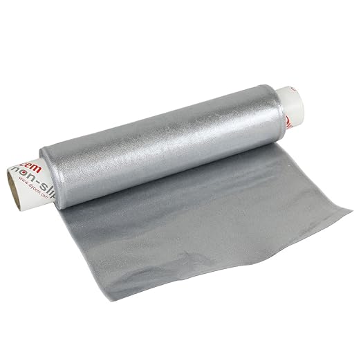 Dycem Non Slip Material Roll, 8"x6-1/2 Foot, Silver